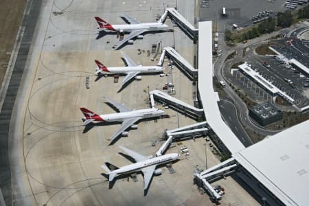Aerial Image of BUSY BRISBANE AIRPORT