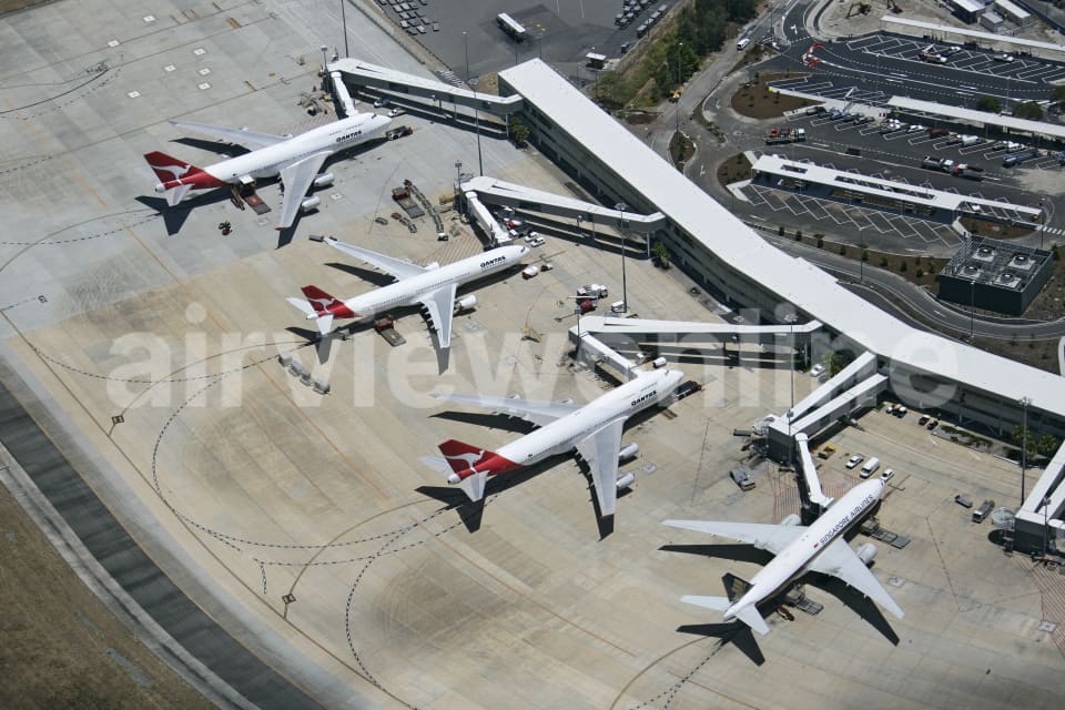 Aerial Image of Brisbane Airport Still Life