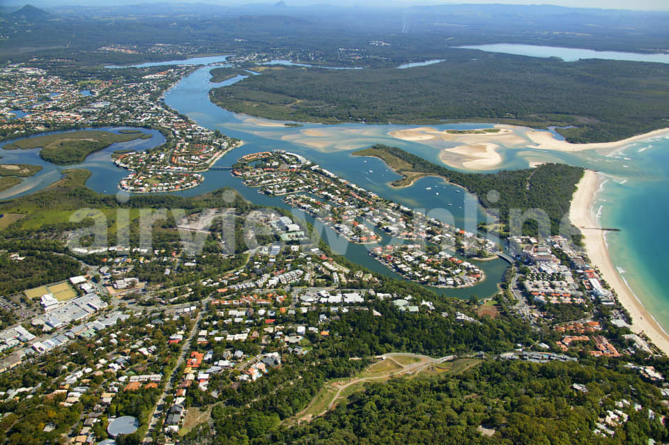 Aerial Image of Noosa Heads to Tewantin, QLD