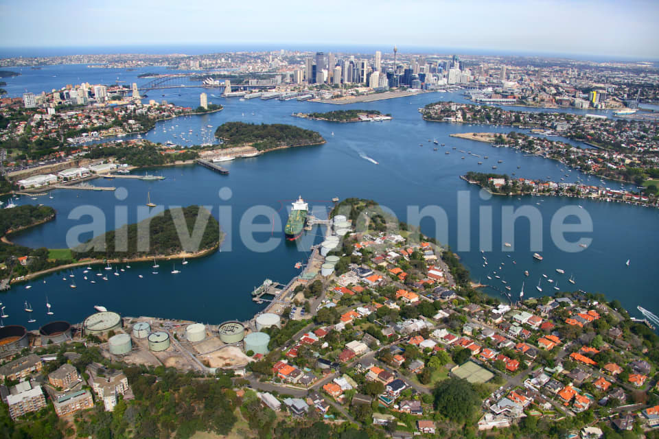Aerial Image of Greenwich to Sydney city