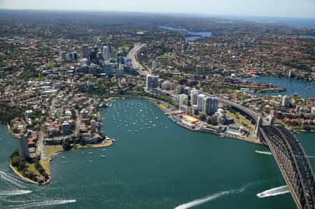 Aerial Image of LAVENDER BAY AND NORTH SYDNEY