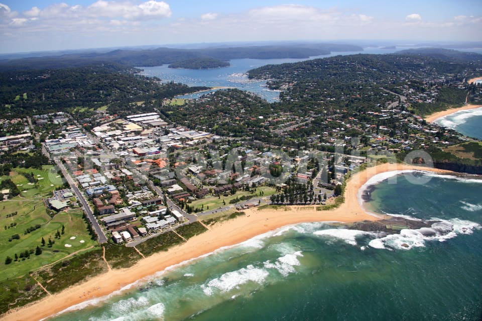 Aerial Image of Mona Vale and Pittwater, NSW