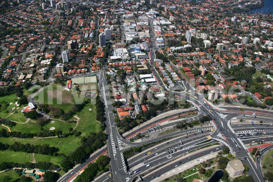 Aerial Image of Neutral Bay Freeway exit