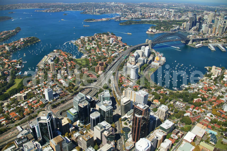 Aerial Image of North Sydney and Kirribilli