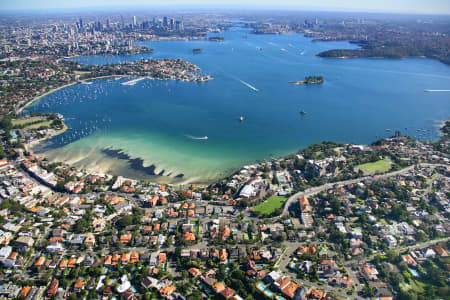 Aerial Image of ROSE BAY TO SYDNEY AND NORTH SYDNEY