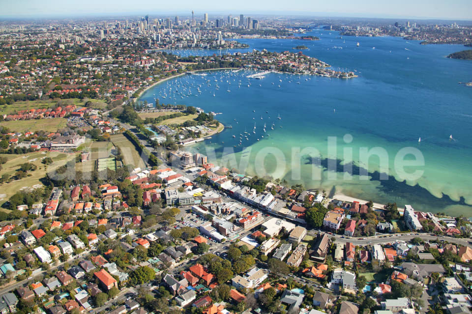 Aerial Image of Rose Bay to Sydney City