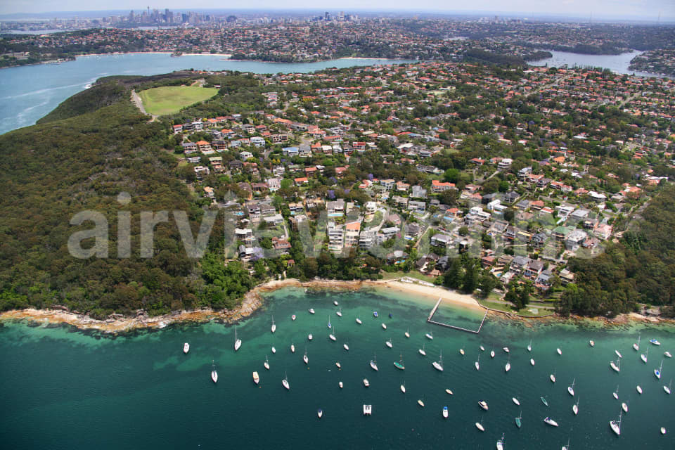 Aerial Image of Balgowlah Heights to Sydney City