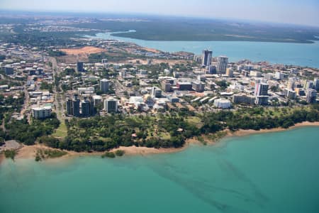 Aerial Image of DARWIN CITY LOOKING WEST