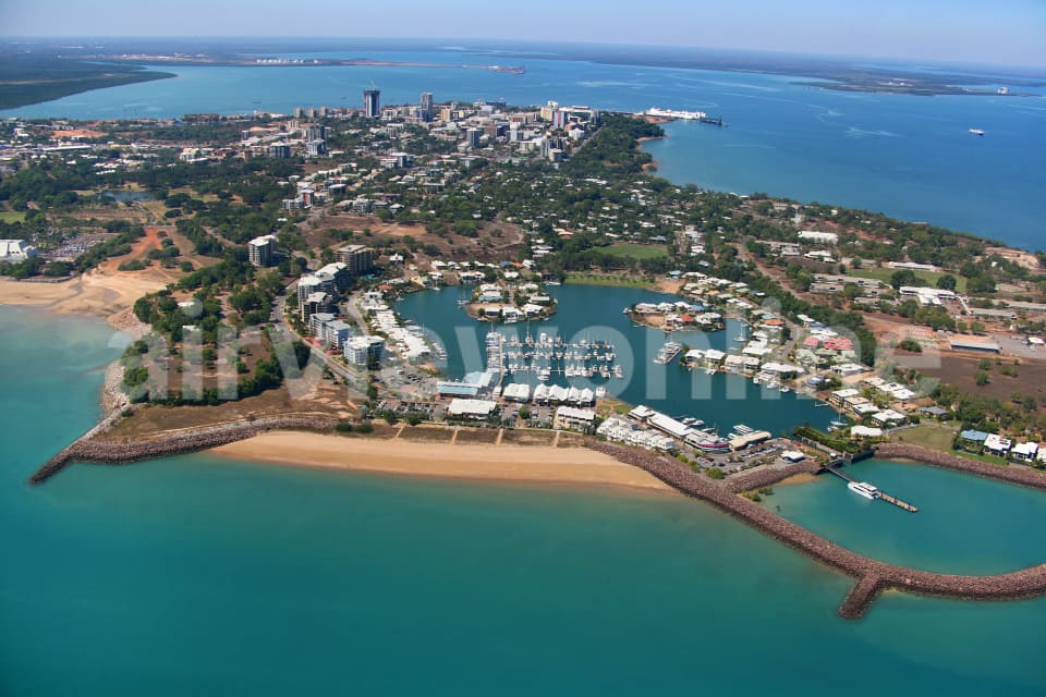 Aerial Image of Cullen Bay to Darwin NT
