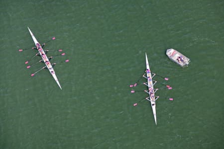 Aerial Image of PINK TIPPED COXED FOURS