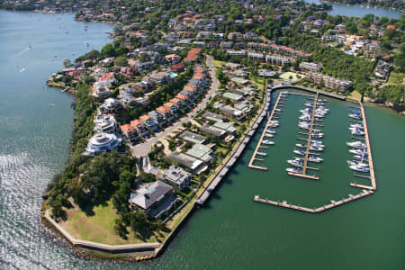 Aerial Image of PULPIT POINT AND FERN BAY, WOOLWICH