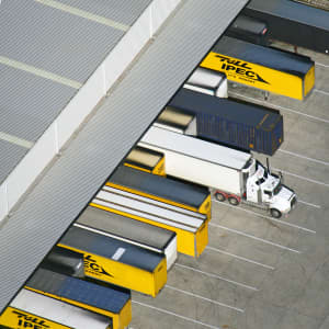 Aerial Image of LOADING DOCK TRUCKS