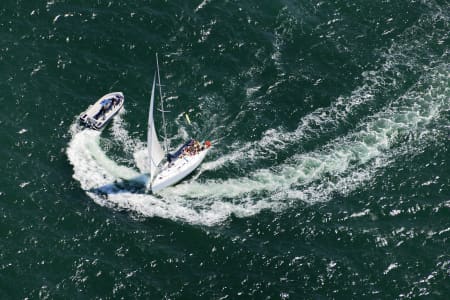 Aerial Image of CLOSE CALL ON THE HARBOUR