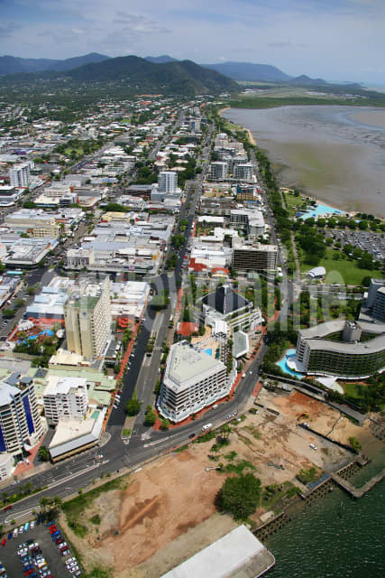 Aerial Image of Cairns Esplanade Portrait