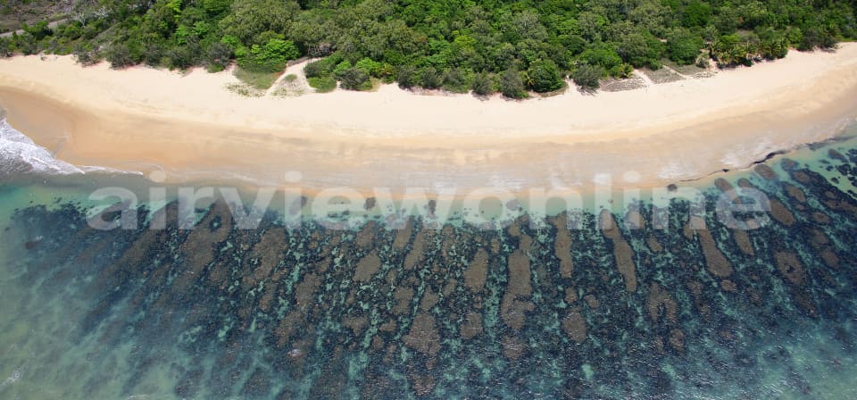 Aerial Image of Bush meets Sand meets Sea
