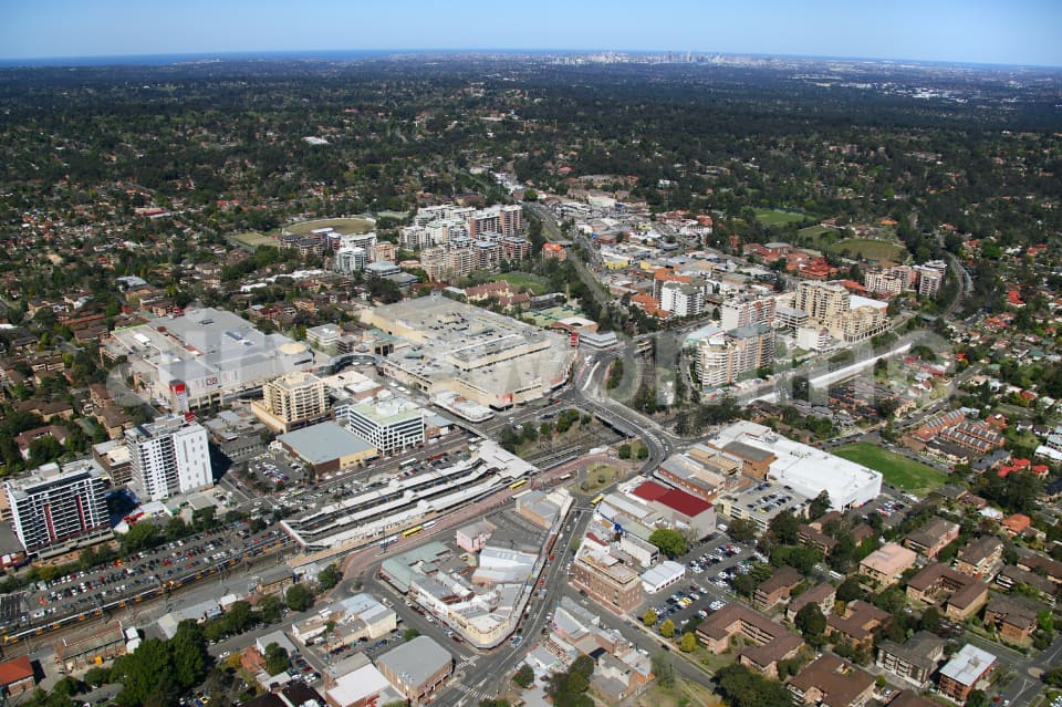 Aerial Image of Hornsby to Sydney, NSW