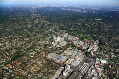 Aerial Image of HORNSBY TO SYDNEY CITY, NSW