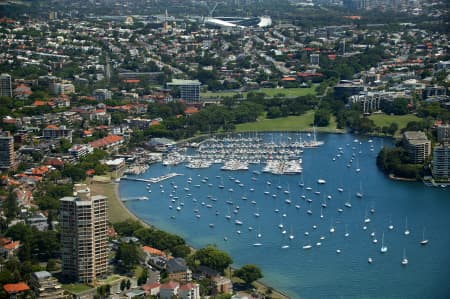 Aerial Image of RUSHCUTTERS BAY, SYDNEY