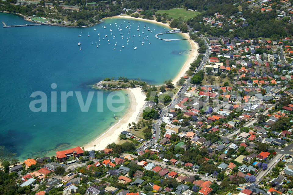 Aerial Image of Balmoral Beach and Hunters Bay
