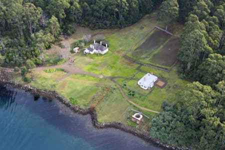 Aerial Image of PORT ARTHUR SHIPWIGHT\'S HOUSE AND SLIPWAY
