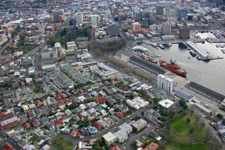 Aerial Image of BATTERY POINT AND SALAMANCA PL, TAS