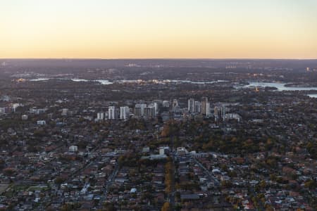 Aerial Image of BURWOOD DUSK