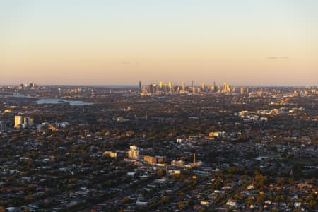 Aerial Image of BURWOOD DUSK