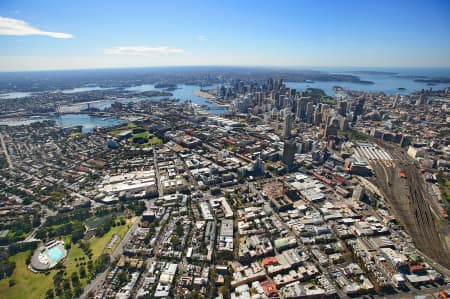 Aerial Image of CHIPPENDALE AND SYDNEY CITY
