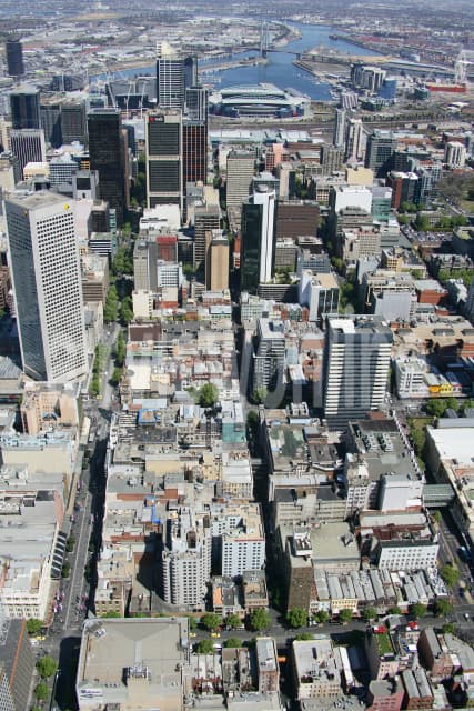 Aerial Image of Melbourne City Portrait