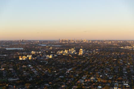 Aerial Image of BURWOOD DUSK