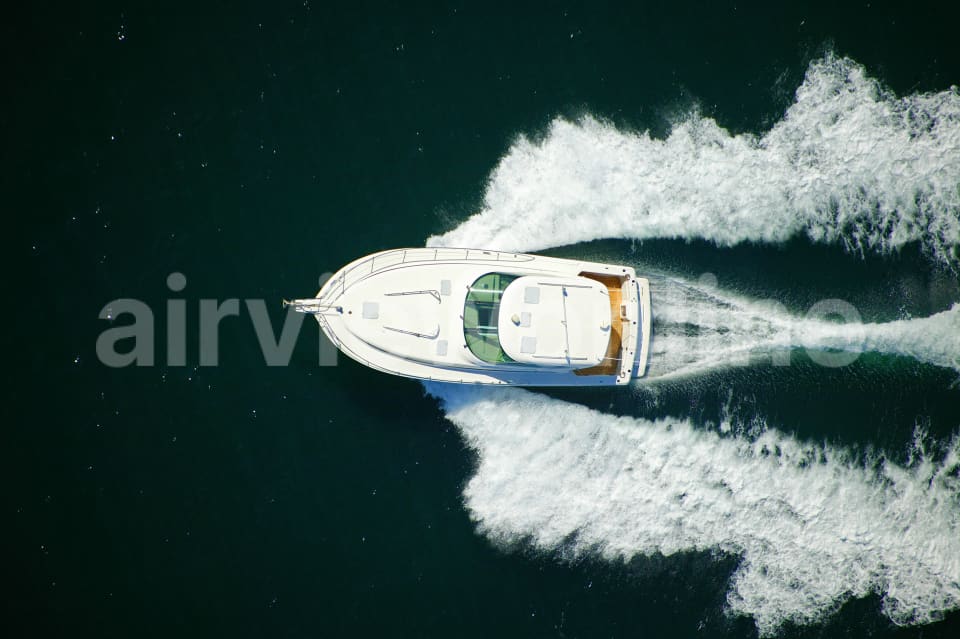 Aerial Image of Sydney Harbour Speedboat - Lifestyle