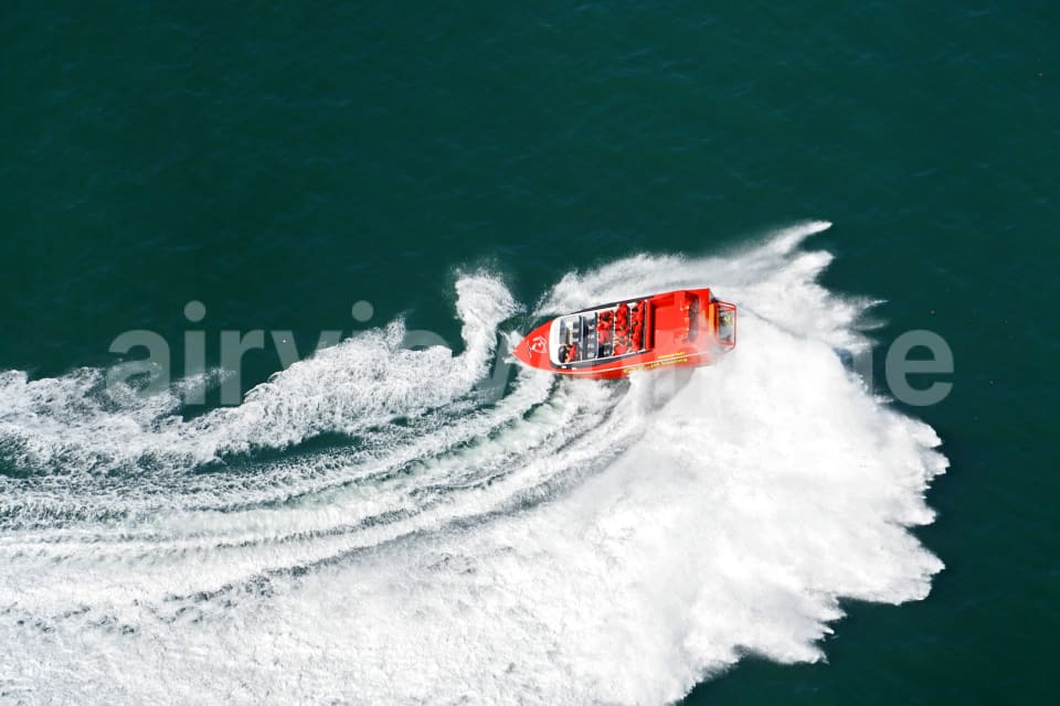 Aerial Image of OZ Jetboating, Sydney Harbour