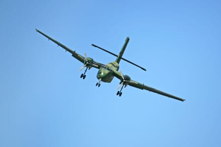 Aerial Image of RAAF CARIBOU LANDING