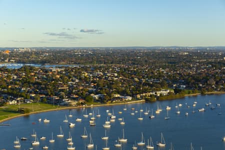 Aerial Image of DRUMMOYNE DUSK