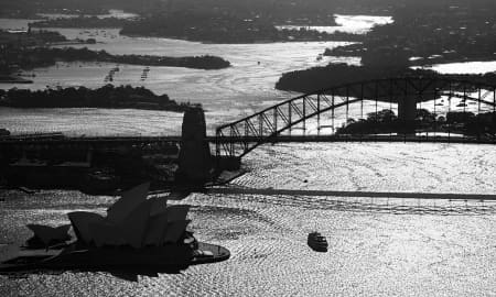 Aerial Image of SYDNEY HARBOUR SILHOUETTE