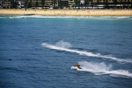 Aerial Image of MANLY BEACH JETSKIERS