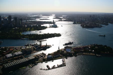 Aerial Image of SYDNEY HARBOUR, LATE AFTERNOON
