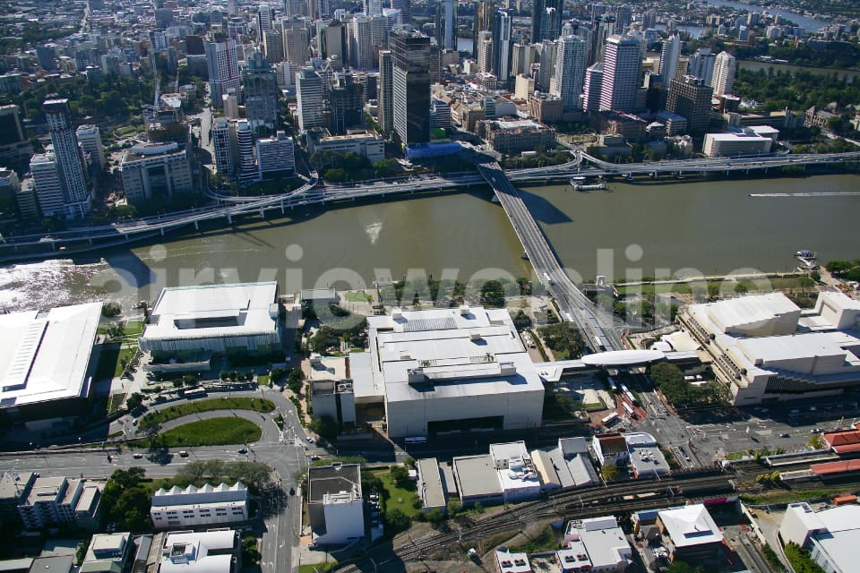 Aerial Image of South Brisbane to Brisbane CBD