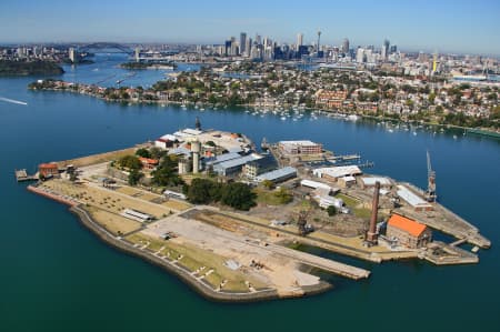 Aerial Image of COCKATOO ISLAND, SYDNEY HARBOUR