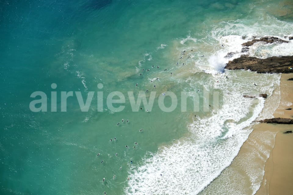 Aerial Image of Snapper surfers
