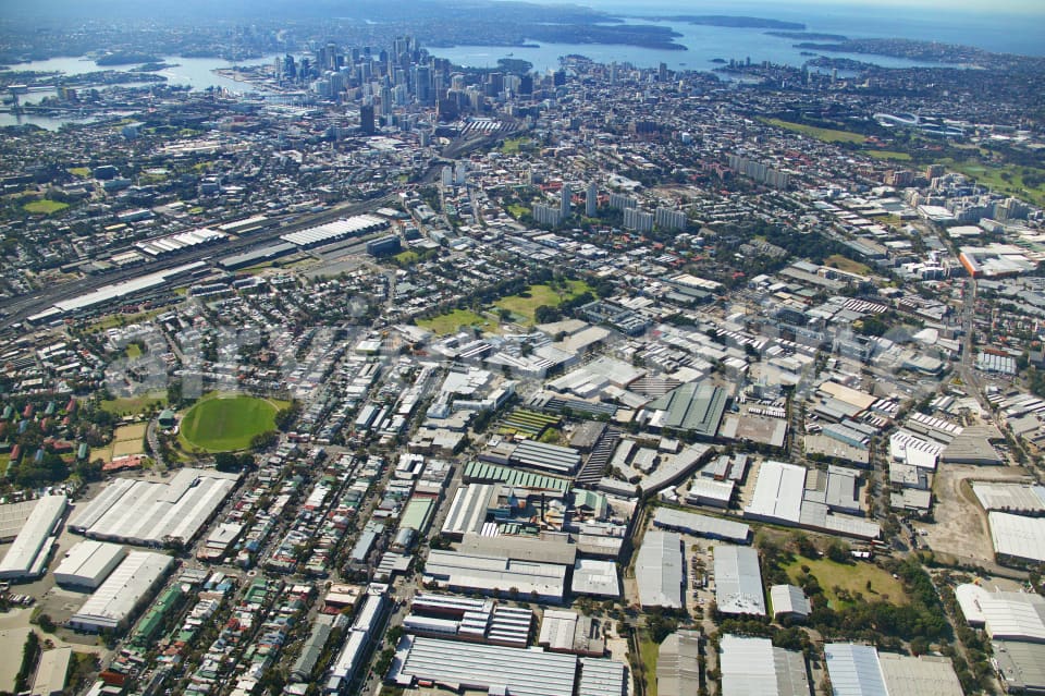 Aerial Image of Alexandria and Eveleigh Railyards