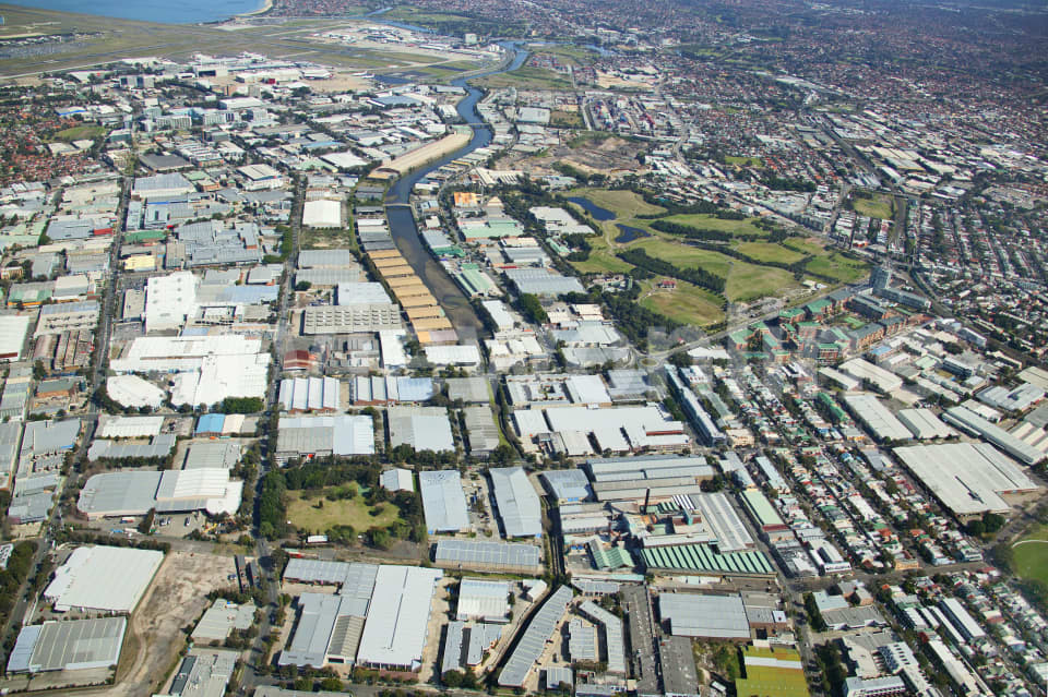 Aerial Image of Alexandria and Erskineville, NSW