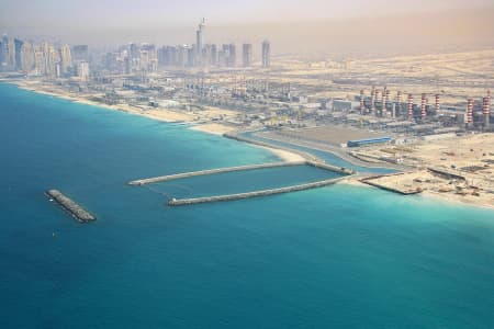 Aerial Image of DESALINATION PLANT AT JEBEL ALI, UAE
