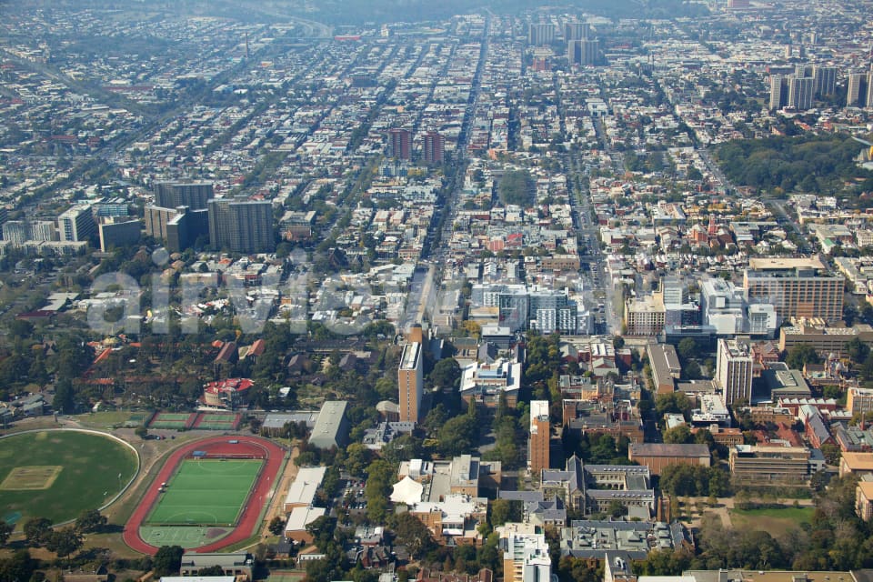 Aerial Image of Carlton Looking East