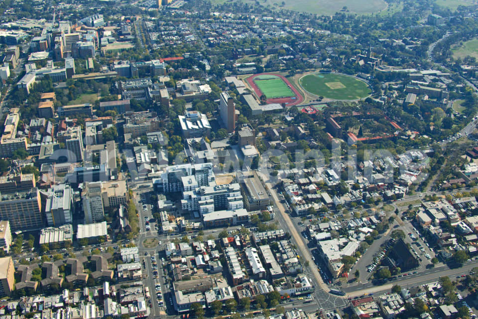 Aerial Image of Carlton to University of Melbourne