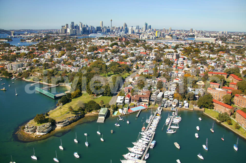 Aerial Image of Rozelle to the City