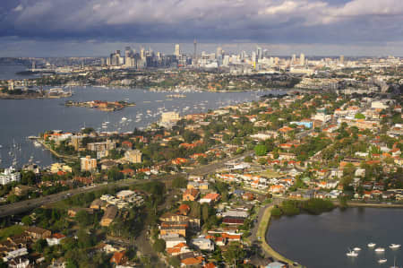 Aerial Image of DRUMMOYNE AND SYDNEY CITY