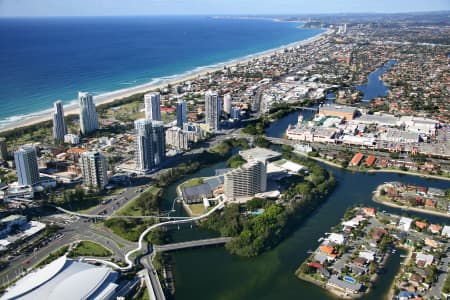 Aerial Image of JUPITERS CASINO, BROADBEACH