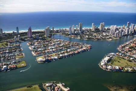 Aerial Photography MacIntosh Island, Paradise Waters Airview Online