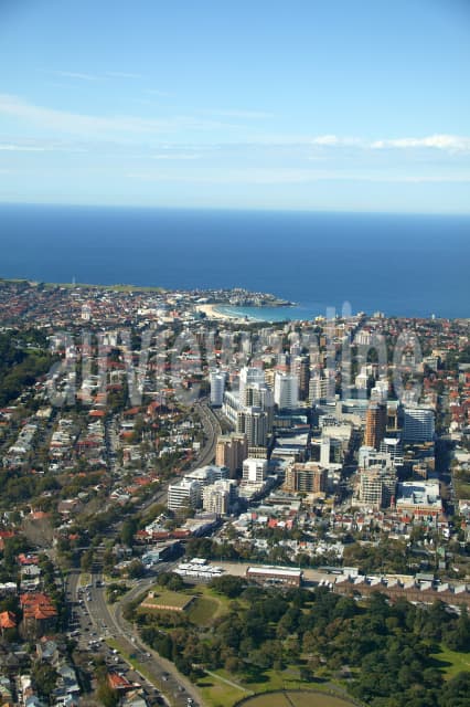 Aerial Image of Bondi Junction to Bondi Beach Portrait